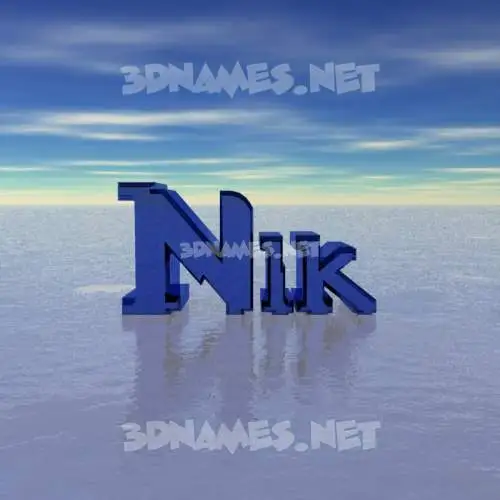 nik in Horizon style - 3D name wallpaper nik in Horizon style - 3D name wallpaper