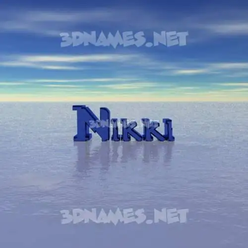 nikki in Horizon style - 3D name wallpaper nikki in Horizon style - 3D name wallpaper