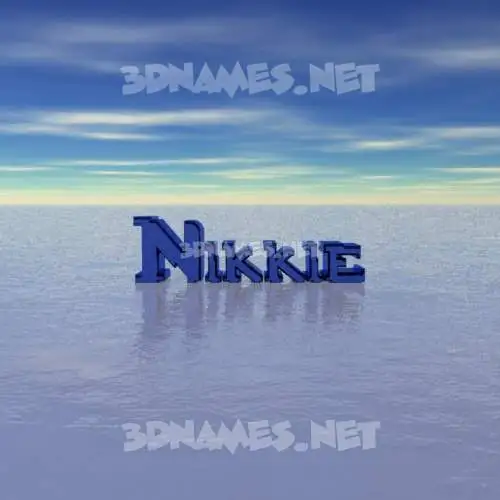 nikkie in Horizon style - 3D name wallpaper nikkie in Horizon style - 3D name wallpaper
