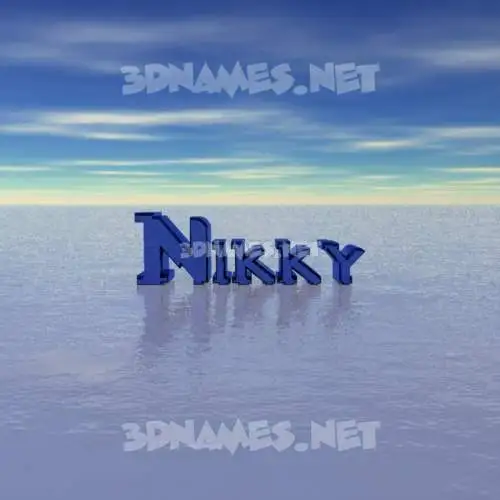 nikky in Horizon style - 3D name wallpaper nikky in Horizon style - 3D name wallpaper