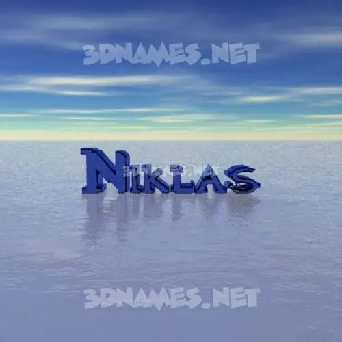 niklas in Horizon style - 3D name wallpaper niklas in Horizon style - 3D name wallpaper