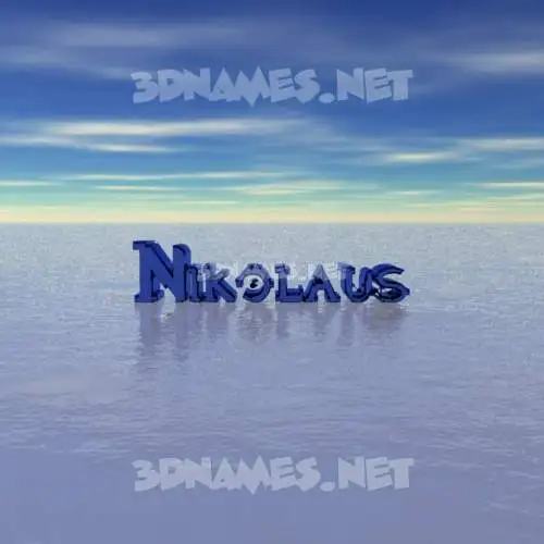 nikolaus in Horizon style - 3D name wallpaper nikolaus in Horizon style - 3D name wallpaper