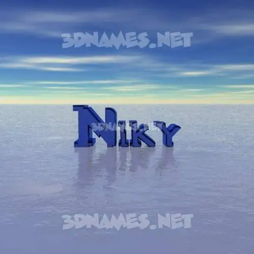 niky in Horizon style - 3D name wallpaper niky in Horizon style - 3D name wallpaper