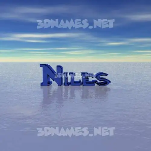 niles in Horizon style - 3D name wallpaper niles in Horizon style - 3D name wallpaper