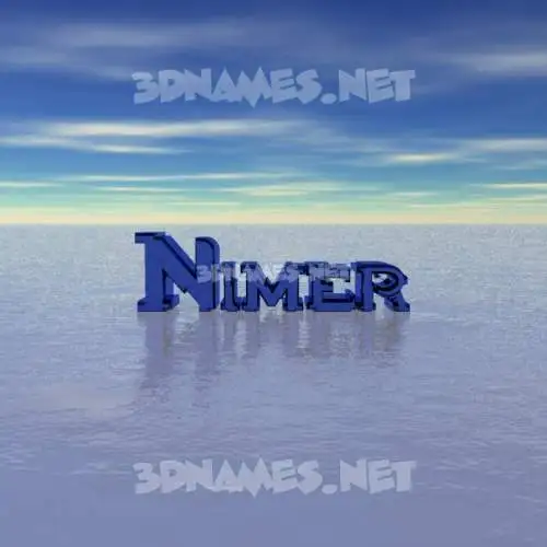 nimer in Horizon style - 3D name wallpaper