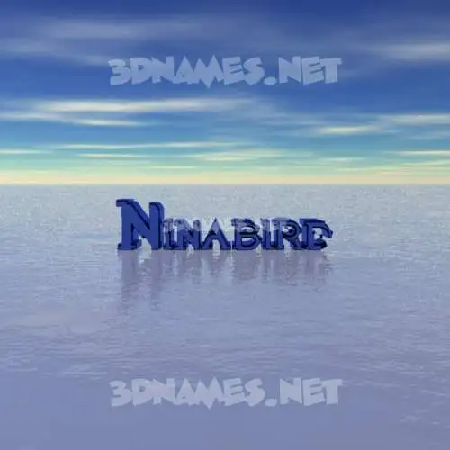 ninabird in Horizon style - 3D name wallpaper ninabird in Horizon style - 3D name wallpaper