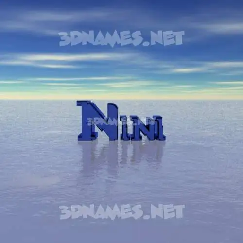 nini in Horizon style - 3D name wallpaper nini in Horizon style - 3D name wallpaper