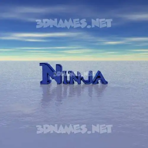 ninja in Horizon style - 3D name wallpaper ninja in Horizon style - 3D name wallpaper