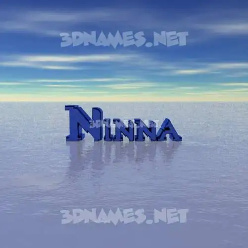 ninna in Horizon style - 3D name wallpaper ninna in Horizon style - 3D name wallpaper