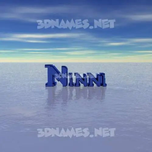 ninni in Horizon style - 3D name wallpaper