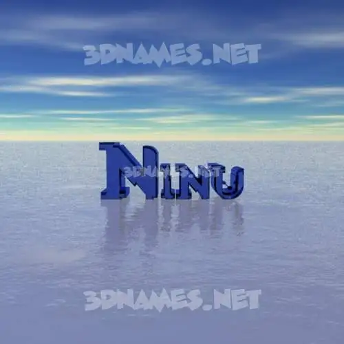 ninu in Horizon style - 3D name wallpaper ninu in Horizon style - 3D name wallpaper