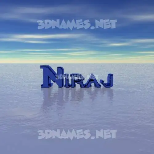 niraj in Horizon style - 3D name wallpaper