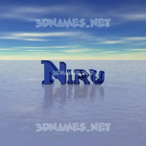 niru in Horizon style - 3D name wallpaper niru in Horizon style - 3D name wallpaper