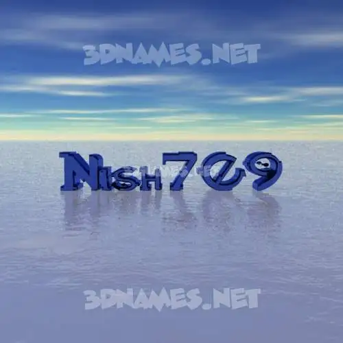 nish709 in Horizon style - 3D name wallpaper nish709 in Horizon style - 3D name wallpaper