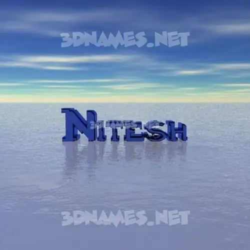 nitesh in Horizon style - 3D name wallpaper