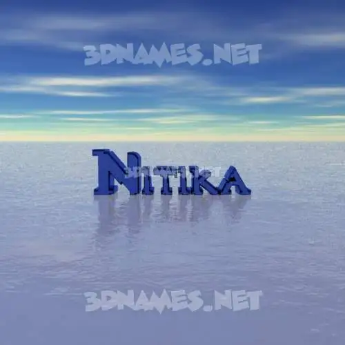 nitika in Horizon style - 3D name wallpaper nitika in Horizon style - 3D name wallpaper