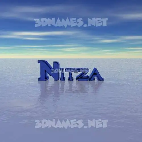 nitza in Horizon style - 3D name wallpaper