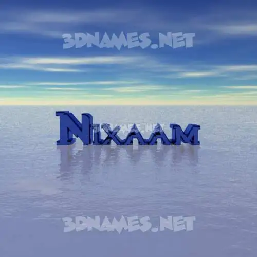 nixaam in Horizon style - 3D name wallpaper nixaam in Horizon style - 3D name wallpaper