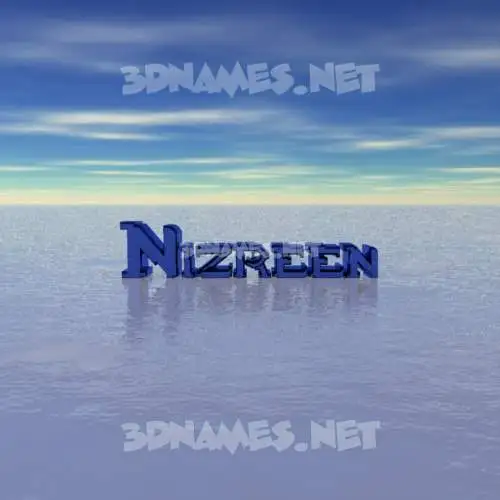 nizreen in Horizon style - 3D name wallpaper nizreen in Horizon style - 3D name wallpaper
