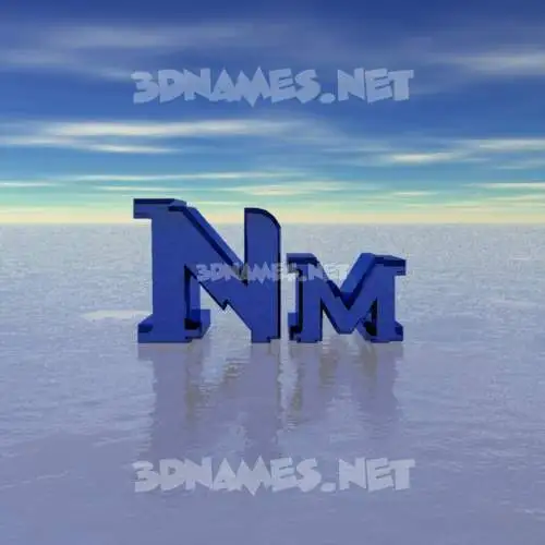 nm in Horizon style - 3D name wallpaper nm in Horizon style - 3D name wallpaper