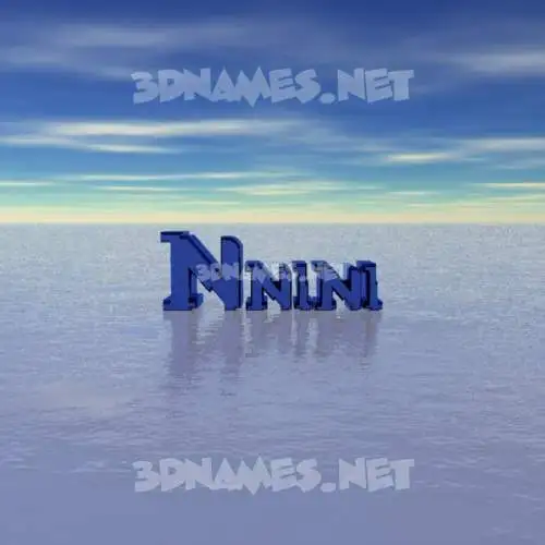nnini in Horizon style - 3D name wallpaper nnini in Horizon style - 3D name wallpaper