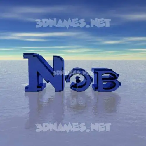 nob in Horizon style - 3D name wallpaper nob in Horizon style - 3D name wallpaper