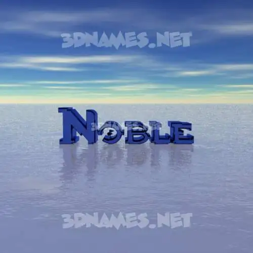 noble in Horizon style - 3D name wallpaper