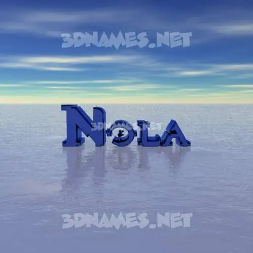 nola in Horizon style - 3D name wallpaper nola in Horizon style - 3D name wallpaper