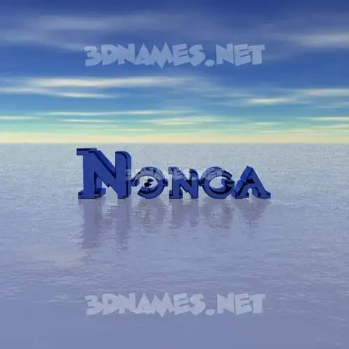 nonga in Horizon style - 3D name wallpaper