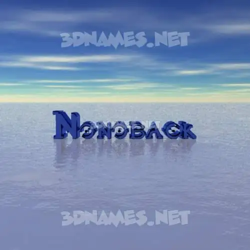 nonoback in Horizon style - 3D name wallpaper