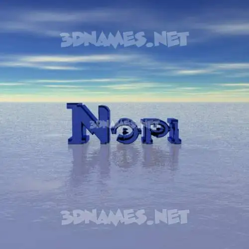 nopi in Horizon style - 3D name wallpaper nopi in Horizon style - 3D name wallpaper