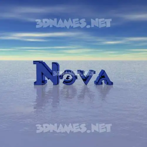 nova in Horizon style - 3D name wallpaper nova in Horizon style - 3D name wallpaper