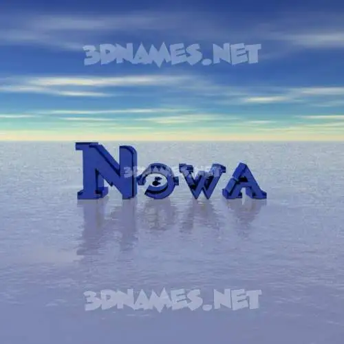 nowa in Horizon style - 3D name wallpaper nowa in Horizon style - 3D name wallpaper
