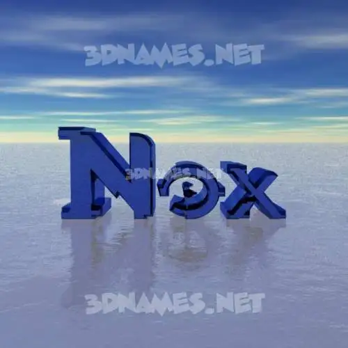 nox in Horizon style - 3D name wallpaper nox in Horizon style - 3D name wallpaper