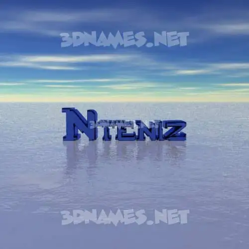 nteniz in Horizon style - 3D name wallpaper nteniz in Horizon style - 3D name wallpaper