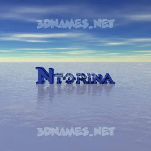 ntorina in Horizon style - 3D name wallpaper