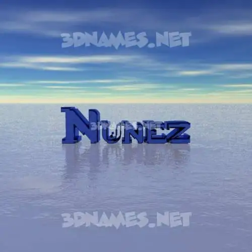 nunez in Horizon style - 3D name wallpaper