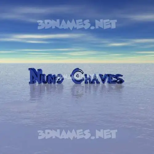 nuno chaves in Horizon style - 3D name wallpaper