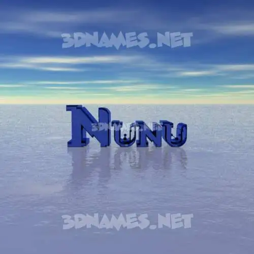 nunu in Horizon style - 3D name wallpaper nunu in Horizon style - 3D name wallpaper