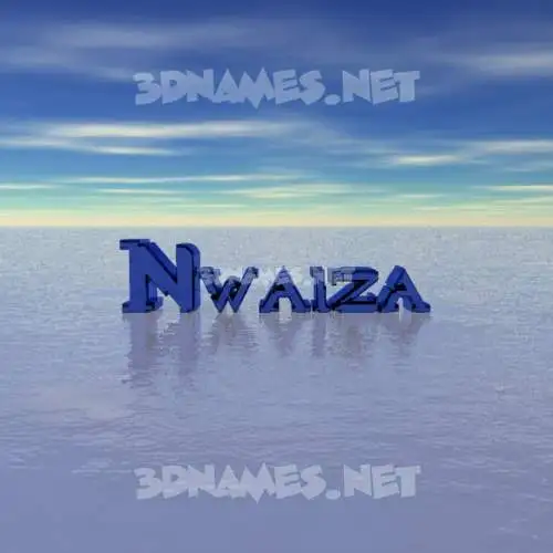 nwaiza in Horizon style - 3D name wallpaper nwaiza in Horizon style - 3D name wallpaper