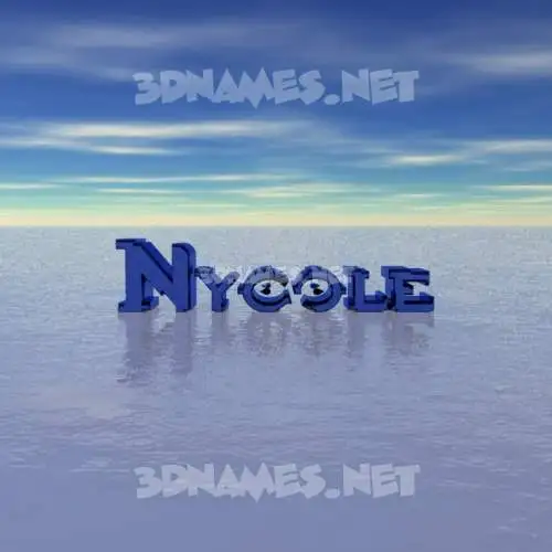 nycole in Horizon style - 3D name wallpaper nycole in Horizon style - 3D name wallpaper