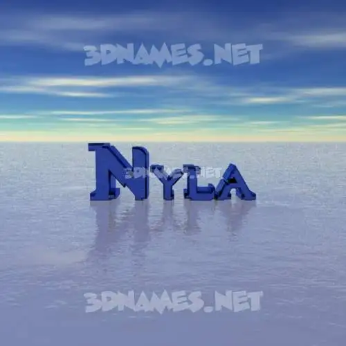 nyla in Horizon style - 3D name wallpaper nyla in Horizon style - 3D name wallpaper