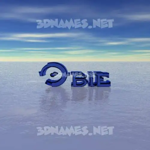 obie in Horizon style - 3D name wallpaper obie in Horizon style - 3D name wallpaper