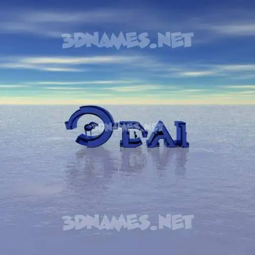 odai in Horizon style - 3D name wallpaper