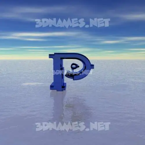 p in Horizon style - 3D name wallpaper p in Horizon style - 3D name wallpaper