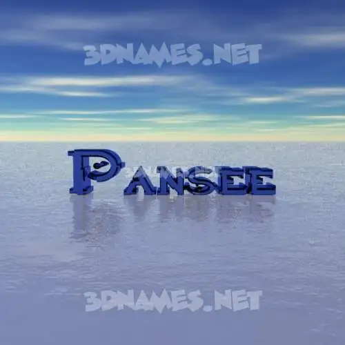 pansee in Horizon style - 3D name wallpaper pansee in Horizon style - 3D name wallpaper