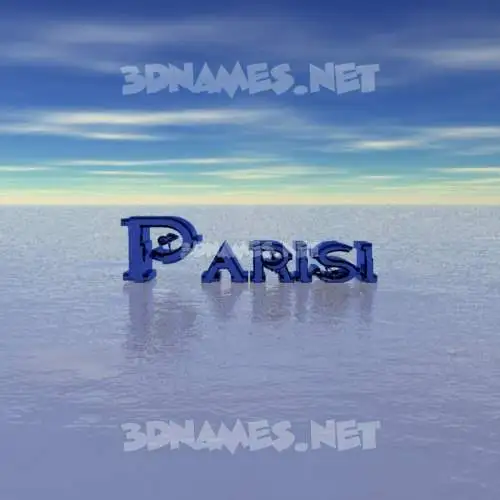parisi in Horizon style - 3D name wallpaper parisi in Horizon style - 3D name wallpaper