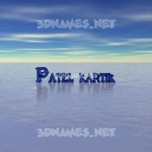 patel kartik in Horizon style - 3D name wallpaper patel kartik in Horizon style - 3D name wallpaper