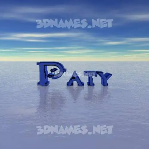 paty in Horizon style - 3D name wallpaper