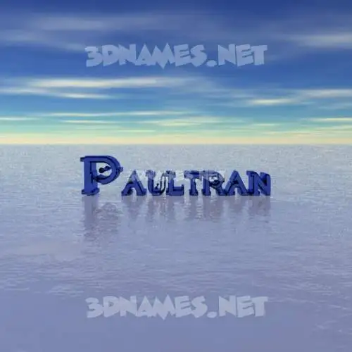 paultran in Horizon style - 3D name wallpaper paultran in Horizon style - 3D name wallpaper